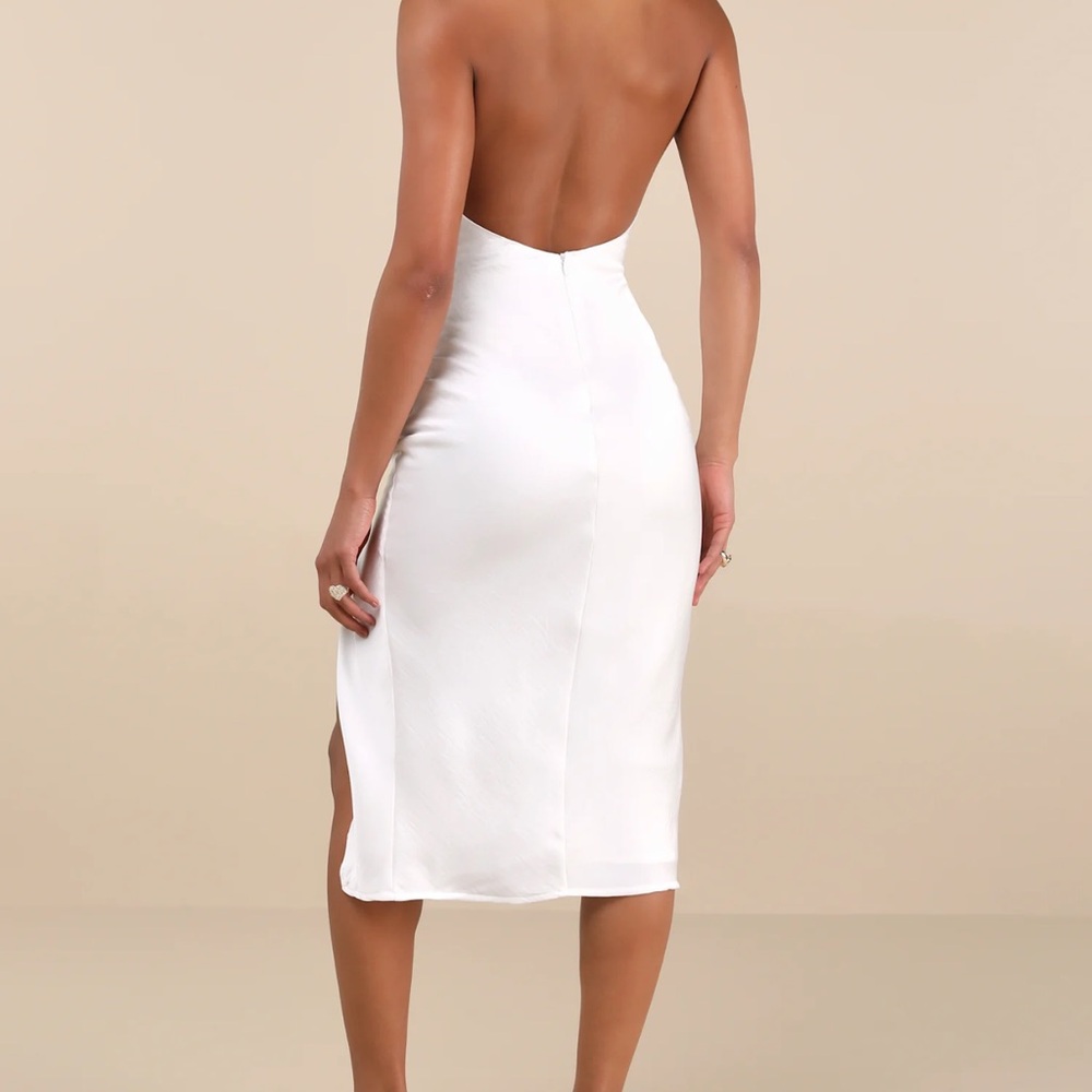 Lulu's White Halter Dress - Picture 2 of 2
